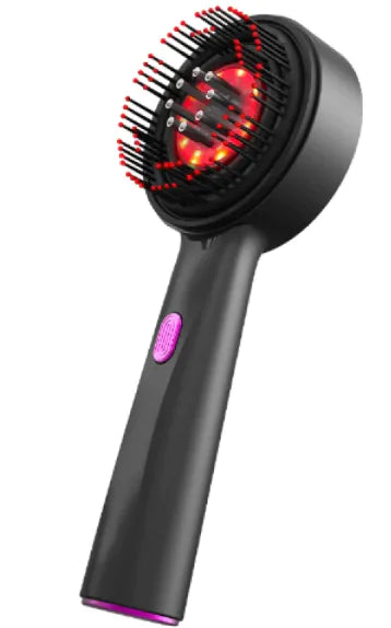 Electric Massage Comb Home Scalp Drain Comb Red Light Anti-slip Hair Care Multi-functional Massage Comb